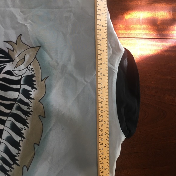 Vintage Carol Peterson Silk Blazer Jacket Green Zebra size 1X - Picture 15 of 16